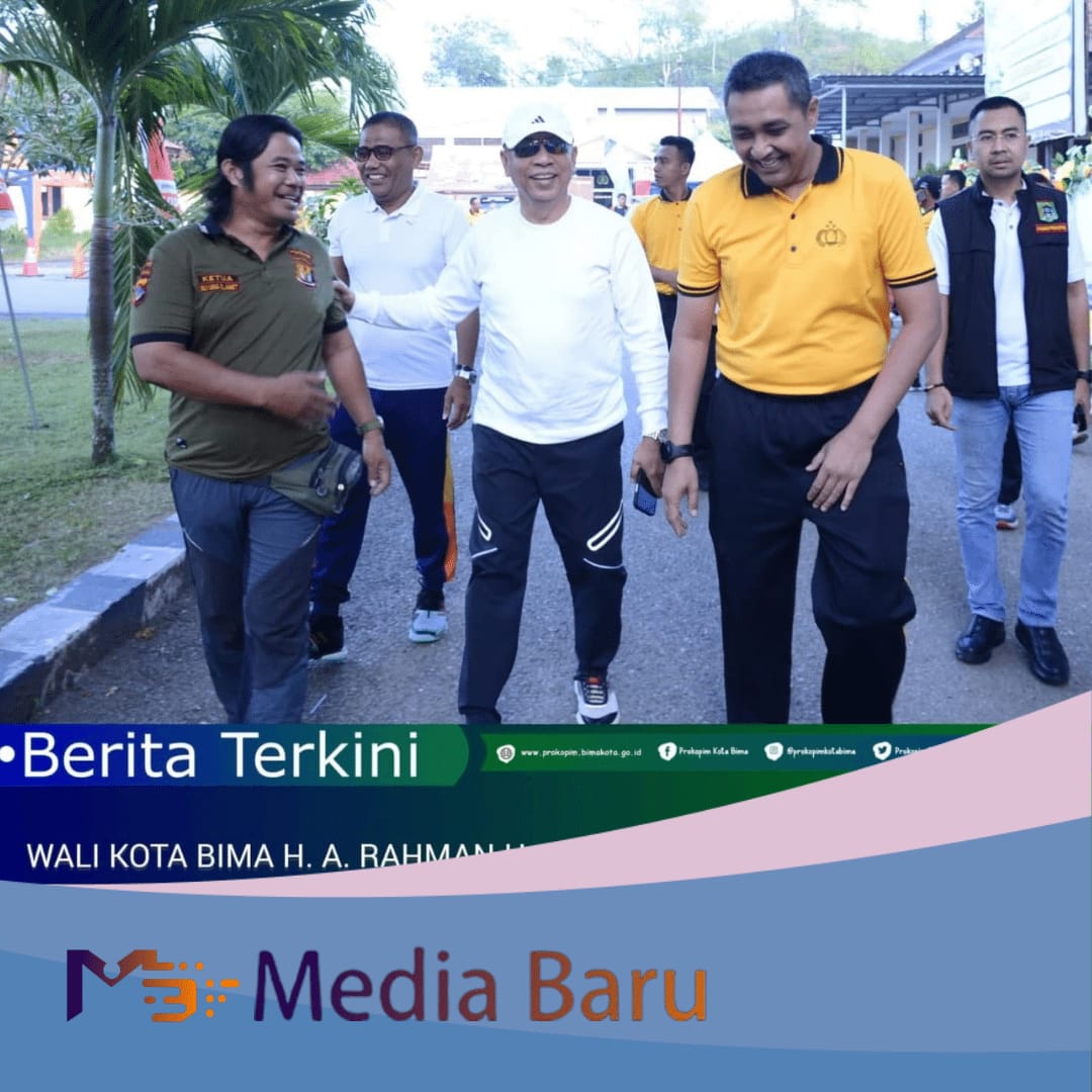 Wali Kota Bima Ikuti Olahraga Bersama Peringatan Hari Bhayangkara ke-79