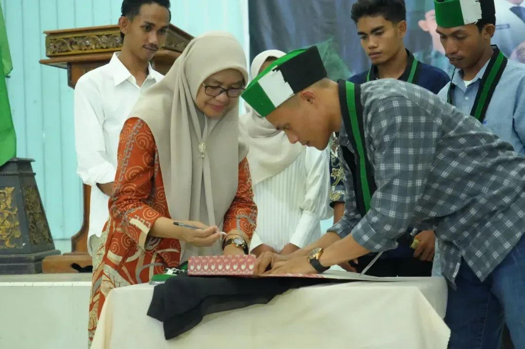 PJ Sekda Kota Bima Hadiri Pelantikan Ketua HMI Cabang Bima