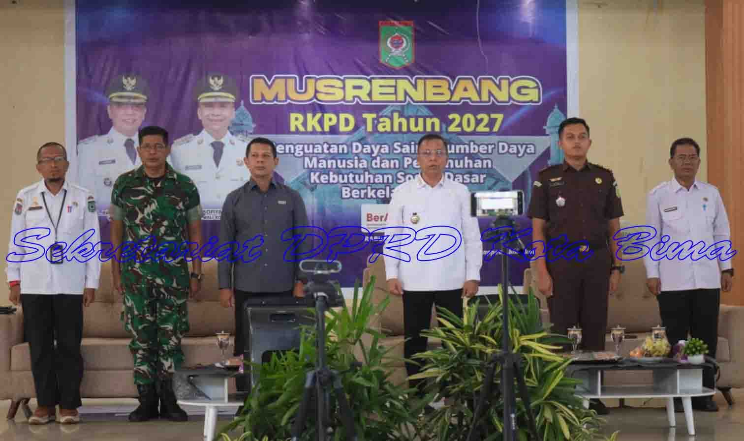 DPRD Kota Bima Hadiri Musrenbang RKPD 2027, Sinergi Pembangunan dan Penguatan SDM Jadi Sorotan