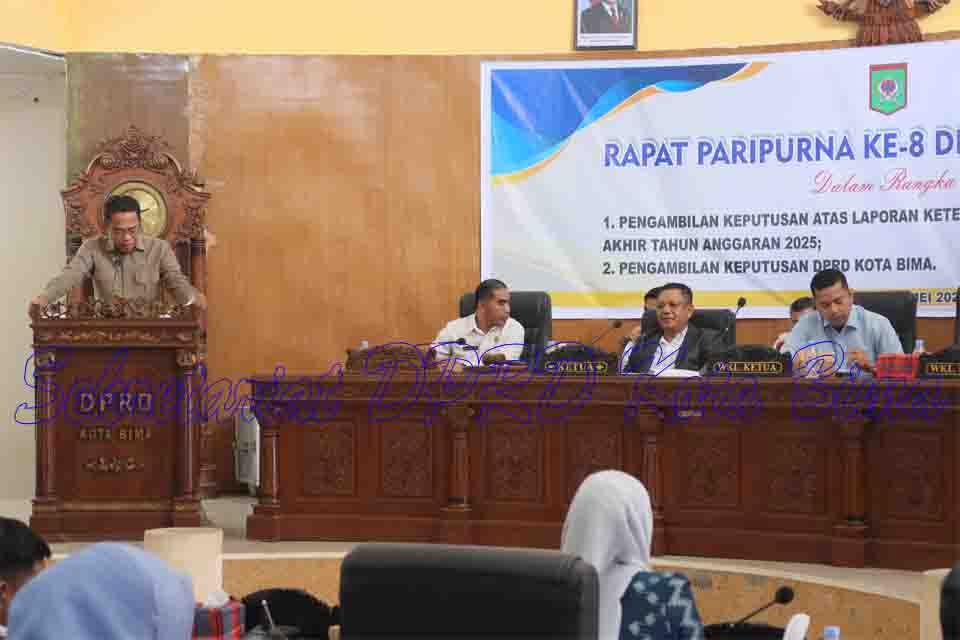 DPRD Kota Bima Tetapkan Keputusan atas LKPJ Wali Kota Tahun Anggaran 2025
